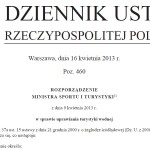 Rozporządzenie w sprawie uprawiania turystyki wodnej